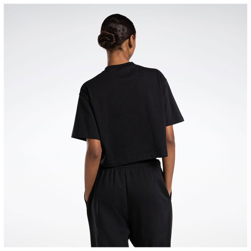 Reebok Γυναικεία κοντομάνικη μπλούζα Classics Archive Essentials Big Logo Crop Tee